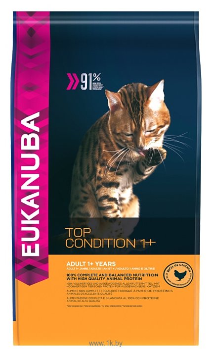 Фотографии Eukanuba Adult Dry Cat Food Chicken Formula (10 кг)