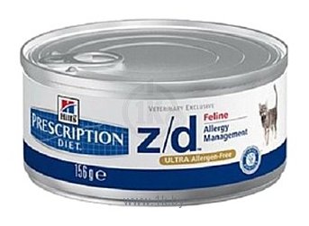 Фотографии Hill's (0.156 кг) 24 шт. Prescription Diet Z/D Feline Allergy Management canned