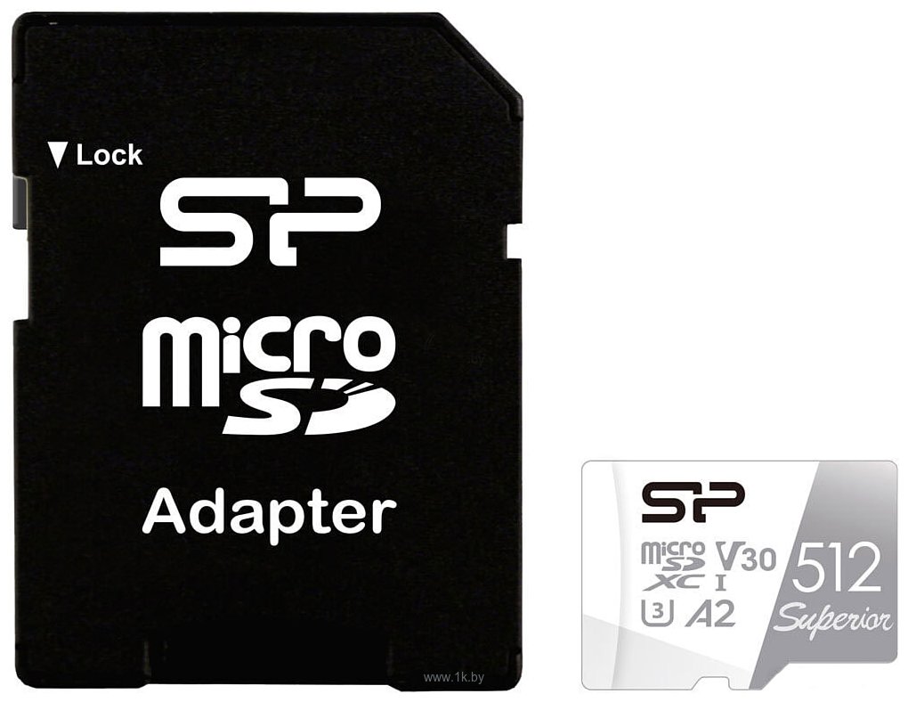 Фотографии Silicon Power Superior microSDXC SP512GBSTXDA2V20SP 512GB (с адаптером)