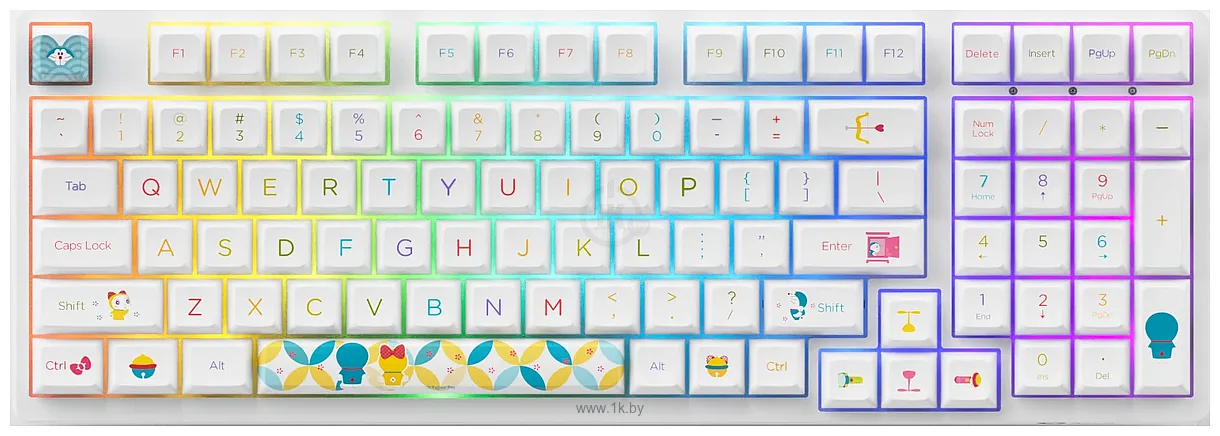 Фотографии Akko 3098B Doraemon Rainbow Akko CS Jelly Pink Фотографии Akko 3098B Doraemon Rainbow Akko CS Jelly Pink