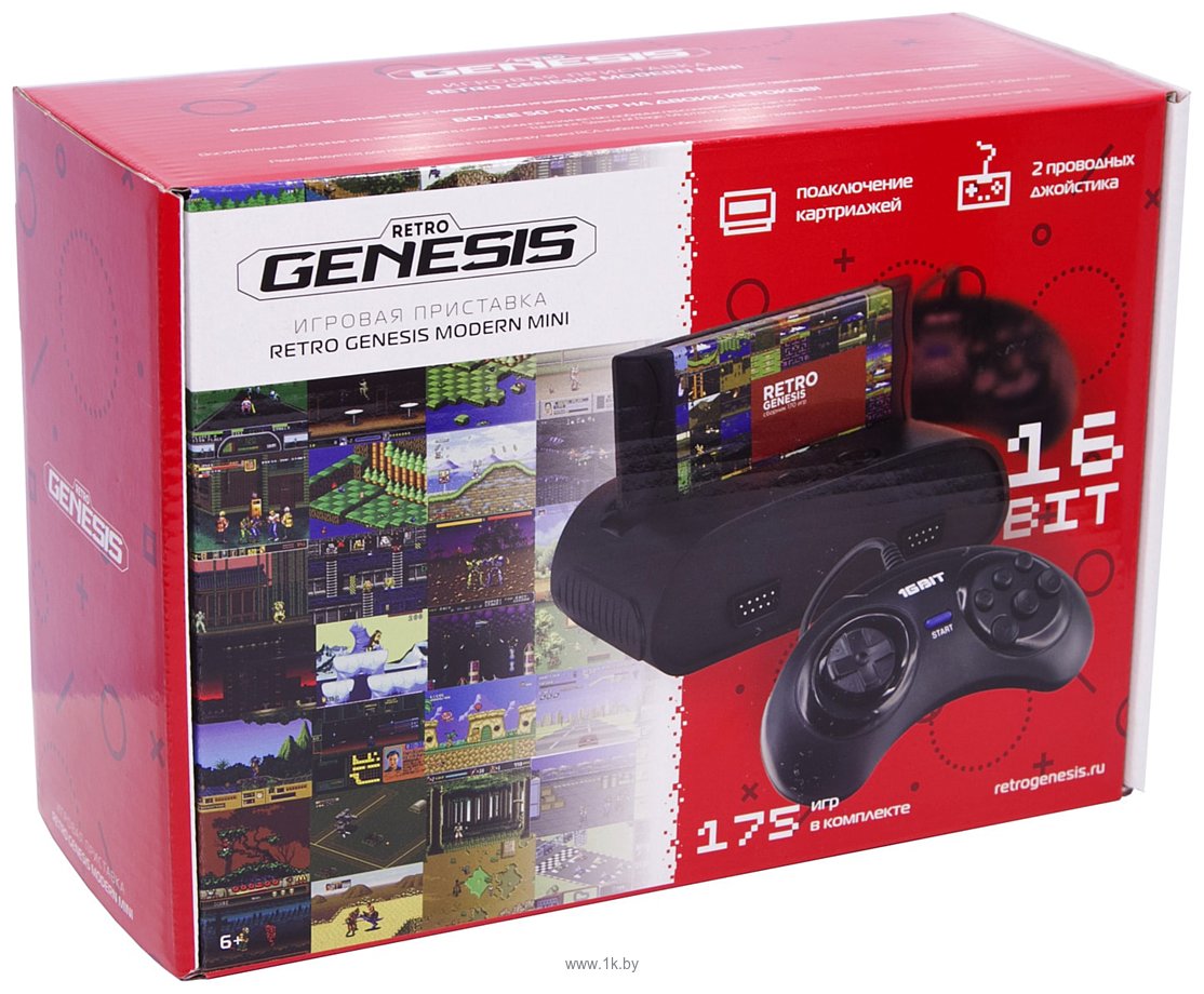 Фотографии Retro Genesis Modern Mini (2 геймпада, 175 игр)