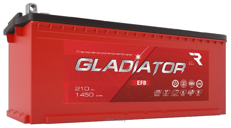 Фотографии Gladiator EFB 210 (3) евро (210Ah)