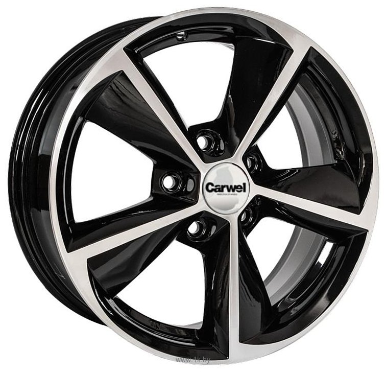 Фотографии Carwel Каган 6.5x16/5x114.3 D67.1 ET41 Черный с полировкой