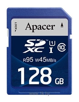 Фотографии Apacer SDXC Class 10 UHS-I U1 (R95 W45 MB/s) 128GB
