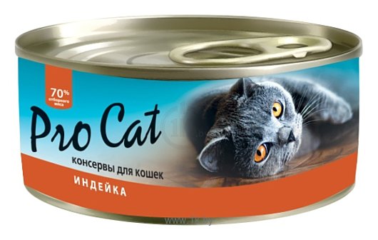 Фотографии Pro Cat Для кошек индейка консервы (0.1 кг) 1 шт.