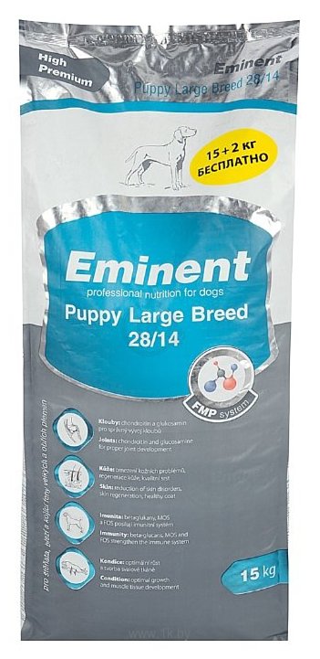 Фотографии Eminent (17 кг) Puppy Large Breed 28/14 для щенков, беременных и кормящих собак крупных пород