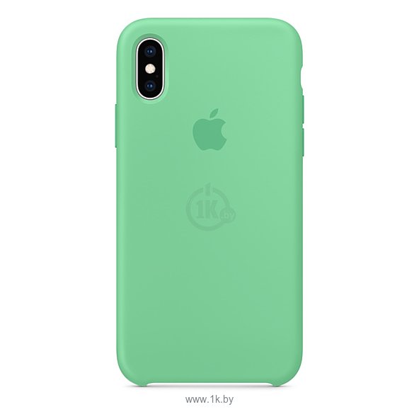 Фотографии Apple Silicone Case для iPhone XS (нежная мята)