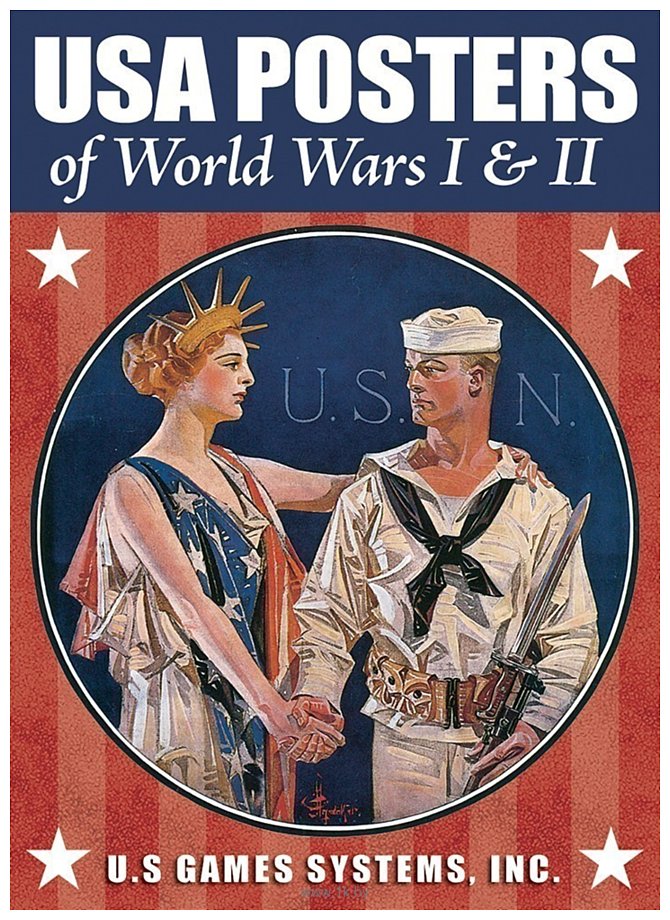 Фотографии US Games Systems USA Posters of World Wars I and II Poker Deck USP54