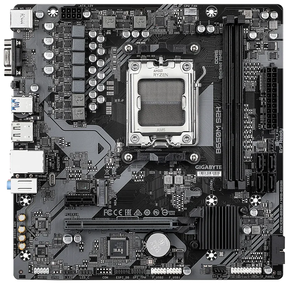 Фотографии Gigabyte B650M S2H (rev. 1.3) Фотографии Gigabyte B650M S2H (rev. 1.3)