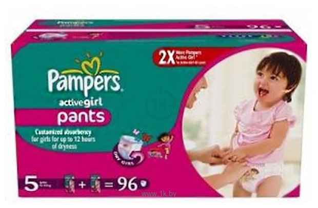 Фотографии Pampers Active Girl 5 Junior Mega Pack (96шт)