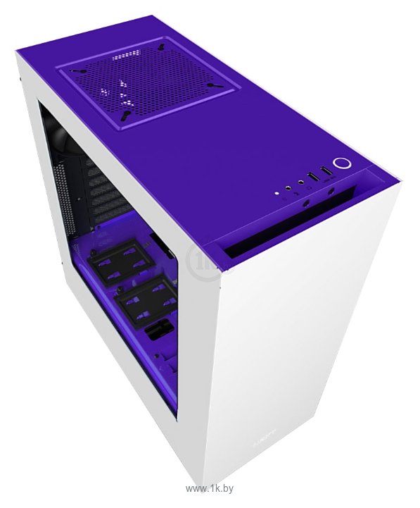 Фотографии NZXT S340 White/purple