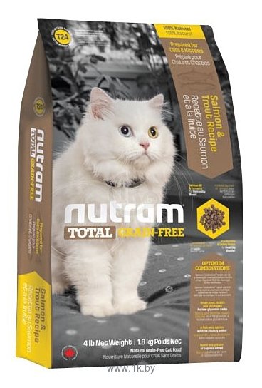 Фотографии Nutram T24 Лосось и форель для кошек и котят (6.8 кг)