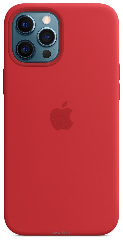 Фотографии Apple MagSafe Silicone Case для iPhone 12 Pro Max (красный)
