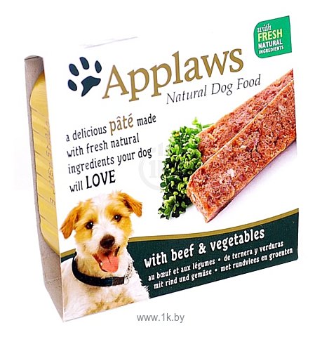 Фотографии Applaws Dog Pate with Beef & Vegetables (0.150 кг) 7 шт.