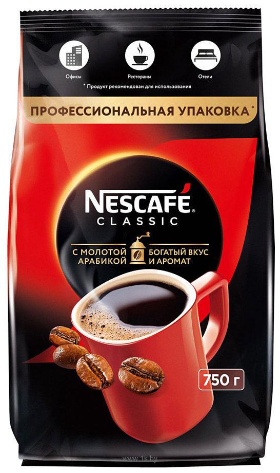 Фотографии Nescafe Classic растворимый 750 г (пакет)