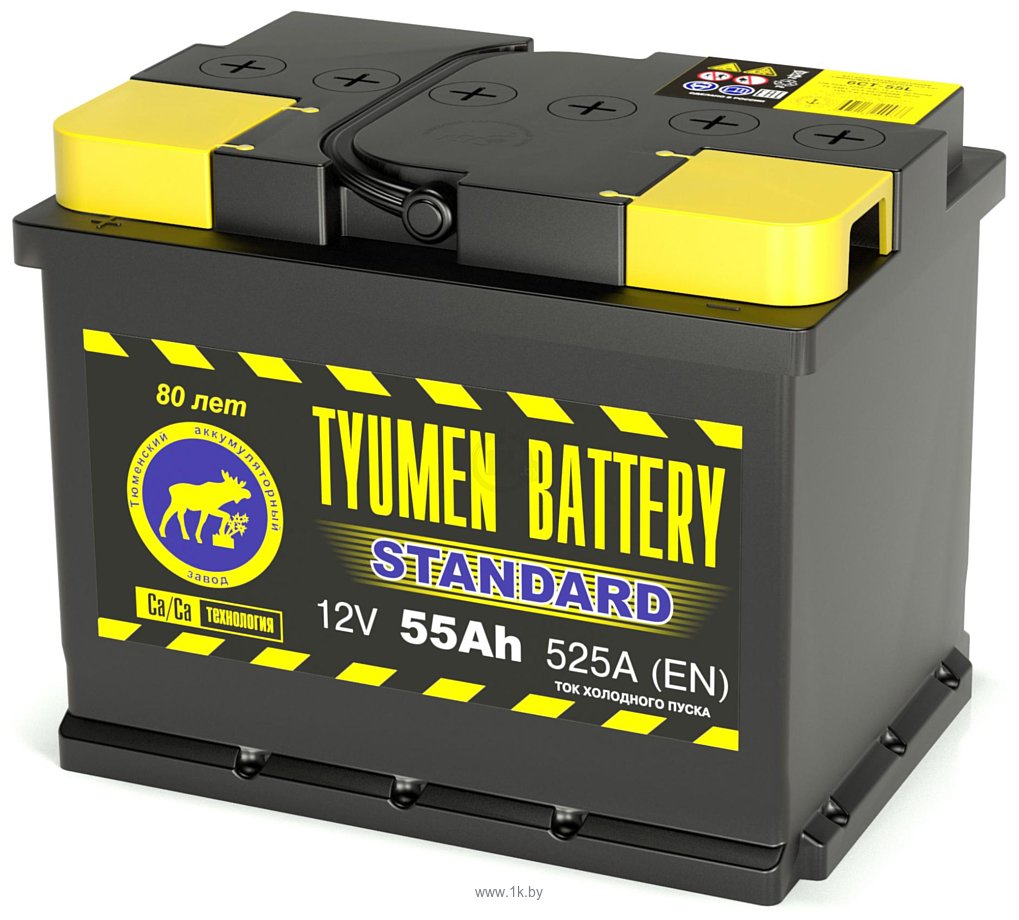 Фотографии Tyumen Battery 525A 6CT-55LR (55Ah)