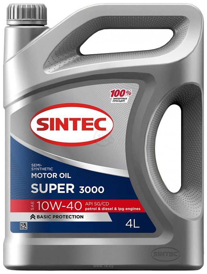 Фотографии Sintec Super 3000 10W-40 SG/CD 4л