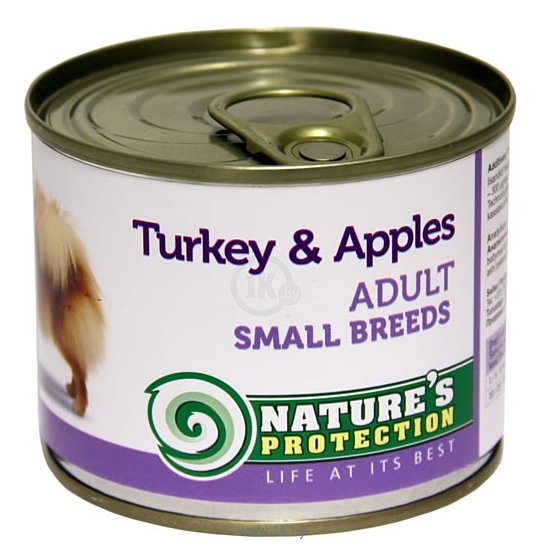 Фотографии Nature's Protection Консервы Dog Adult Small Breeds Turkey & Apples (0.2 кг) 1 шт.