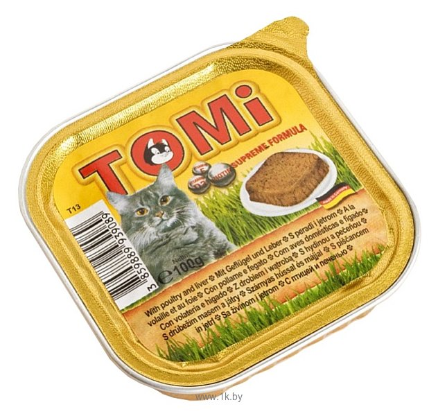 Фотографии ToMi (0.1 кг) 1 шт. Ламистер для кошек птица с печенью