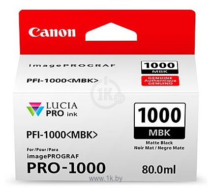 Фотографии Canon PFI-1000 MBK