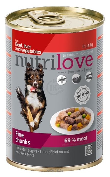 Фотографии nutrilove Dogs - Fine chunks with beef, liver and vegetables