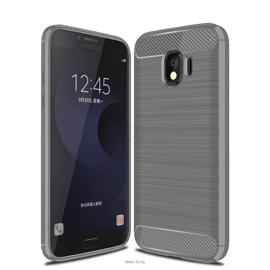 Фотографии Case Brushed Line для Samsung Galaxy J4 (серый)
