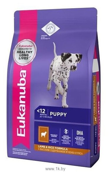 Фотографии Eukanuba (2.5 кг) Puppy Dry Dog Food All Breeds Rich in Lamb & Rice