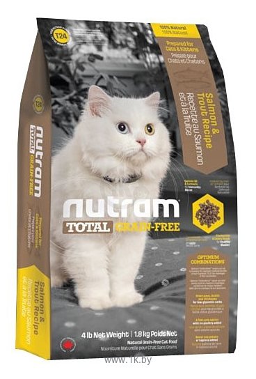 Фотографии Nutram T24 Лосось и форель для кошек и котят (1.8 кг)