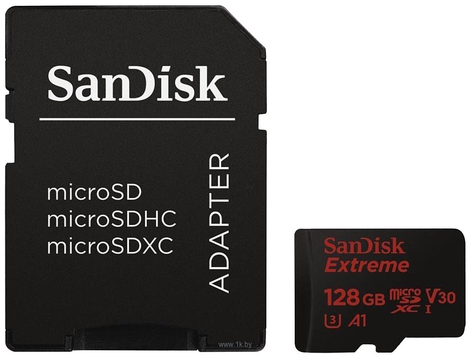 Фотографии Sandisk Extreme microSDXC UHS-I 128GB (SDSQXAF-128G-GN6MA)