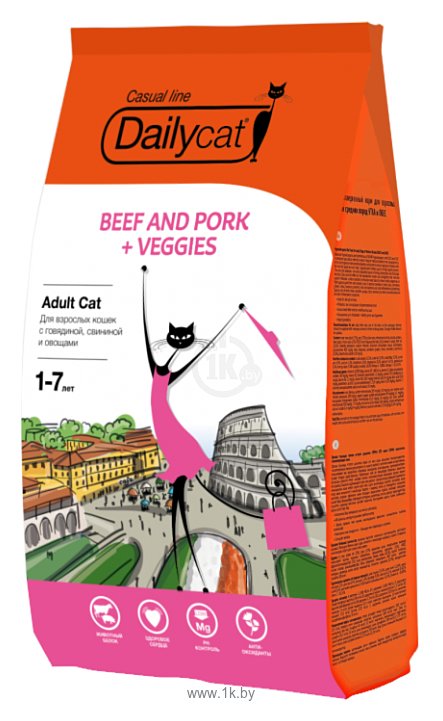 Фотографии DailyCat (10 кг) Adult Beef and Pork + Veggies
