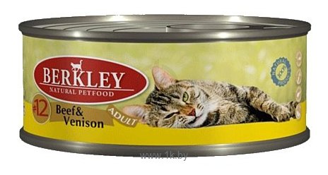 Фотографии Berkley (0.1 кг) 6 шт. Паштет для кошек #12 Говядина с олениной