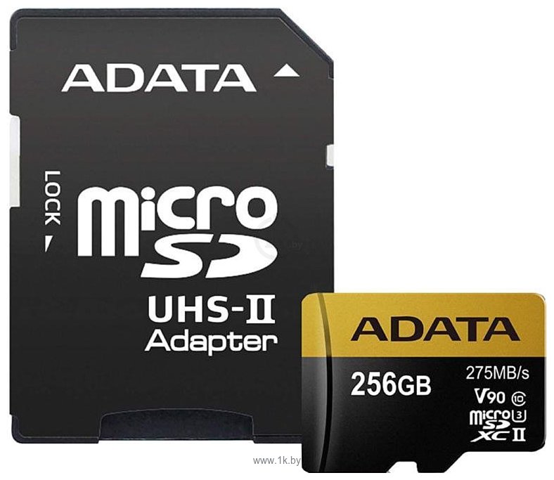 Фотографии ADATA microSDXC UHS-II 256GB + адаптер [AUSDX256GUII3CL10-CA1]