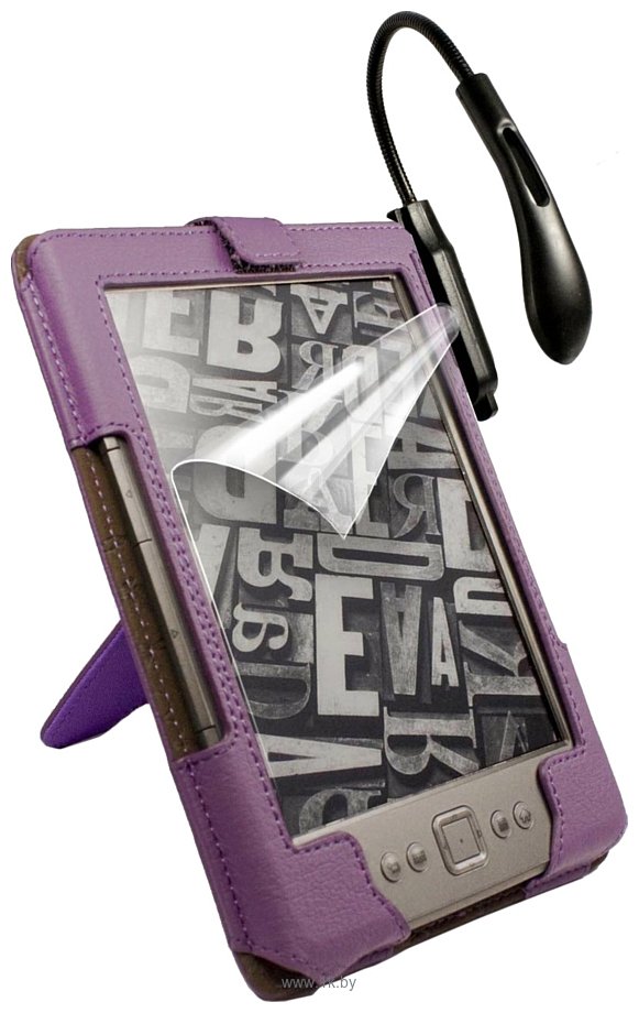 Фотографии Tuff-Luv Kindle 4 Sleek Jacket Lavender + Spark Light (G1_49+D1_29)