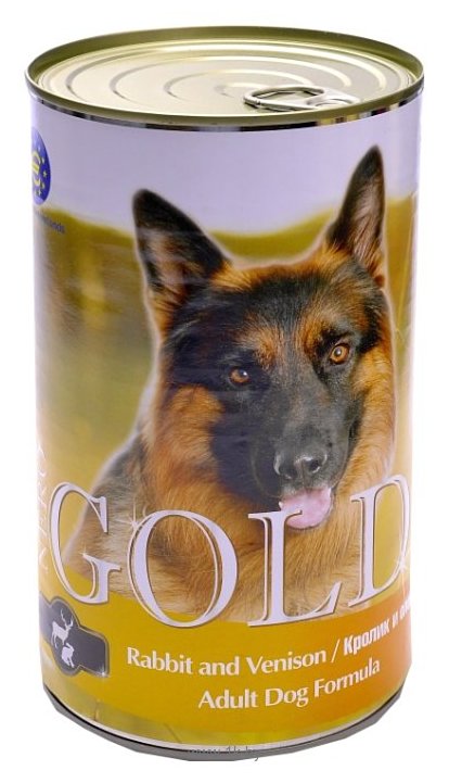 Фотографии Nero Gold Консервы для собак. Кролик и оленина (1.25 кг) 1 шт.