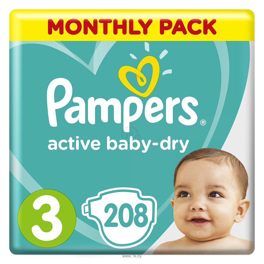 Фотографии Pampers Active Baby-Dry 3 Midi (208 шт)