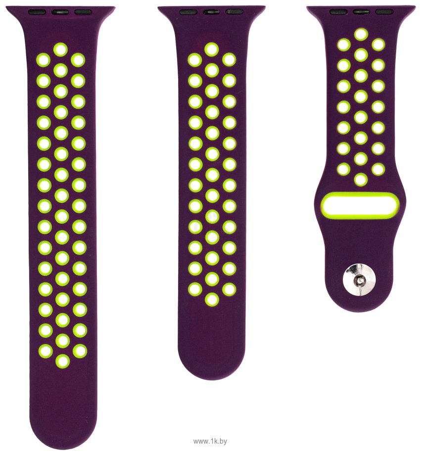 Фотографии Evolution AW44-SP01 для Apple Watch 42/44 мм (dark purple/fluo yellow)