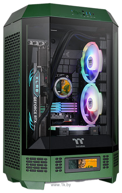 Фотографии Thermaltake The Tower 300 Racing Green CA-1Y4-00SCWN-00