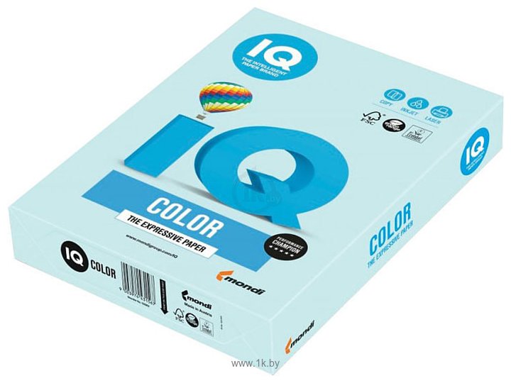 Фотографии IQ Color BL29 A4 (светло-голубой, 160 г/м2, 250 л)