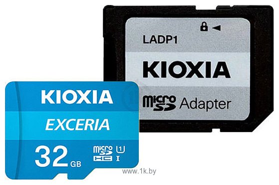 Фотографии Kioxia Exceria microSDHC LMEX1L032GG2 32GB (с адаптером)