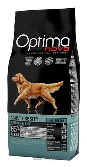 Фотографии OptimaNova (12 кг) Adult Dog Obesity Chicken & Rice