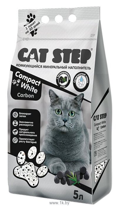 Фотографии Cat Step Compact White Carbon, 5л
