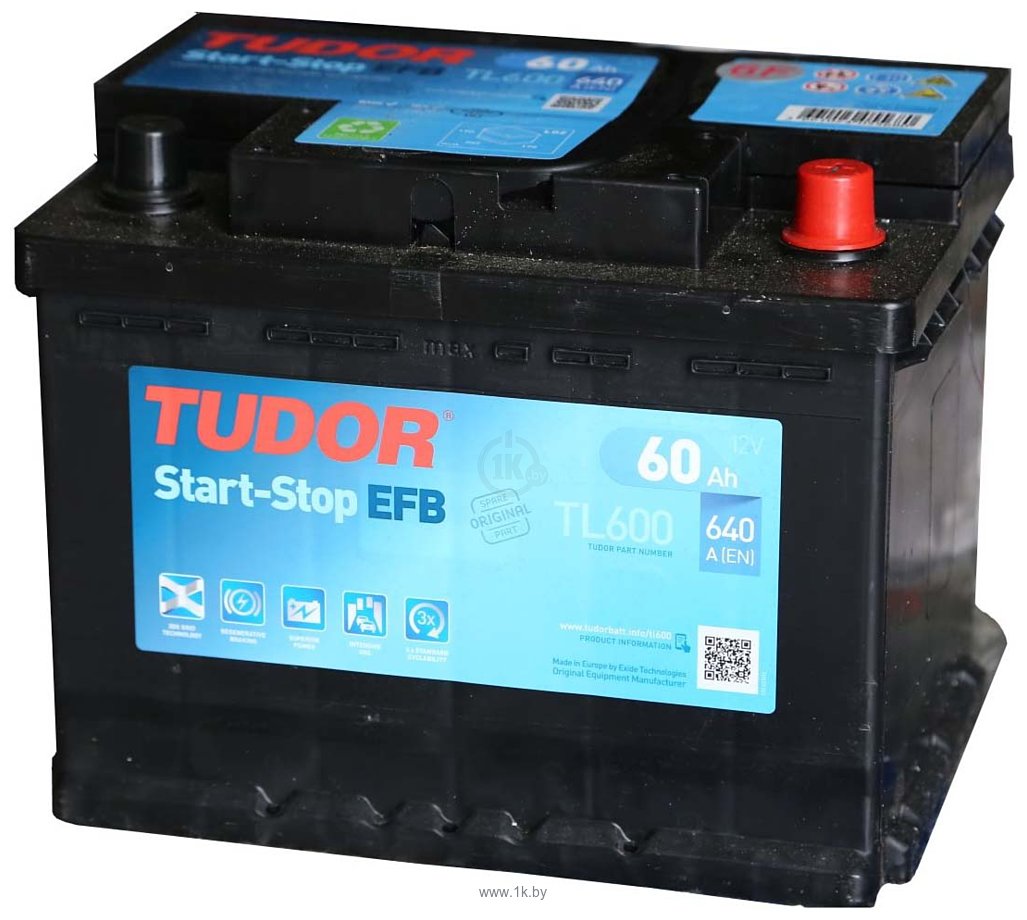 Фотографии Tudor Start-Stop EFB TL600 (60Ah)