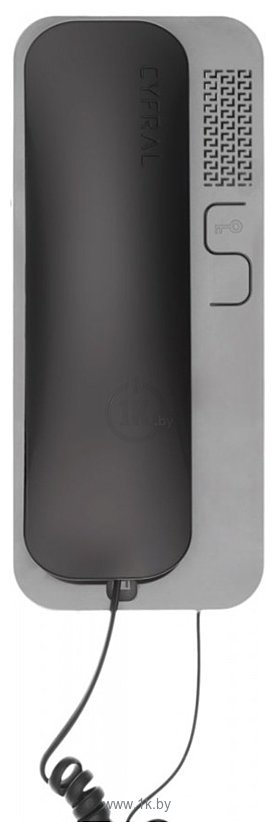 Фотографии Cyfral Unifon Smart B (серый, с черной трубкой)