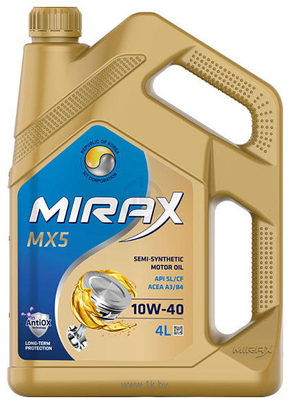 Фотографии Mirax MX5 10W-40 SL/CF A3/B4 4л