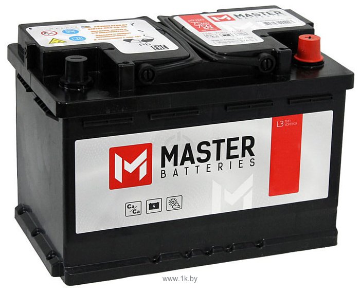 Фотографии Master Batteries L+ (74Ah)