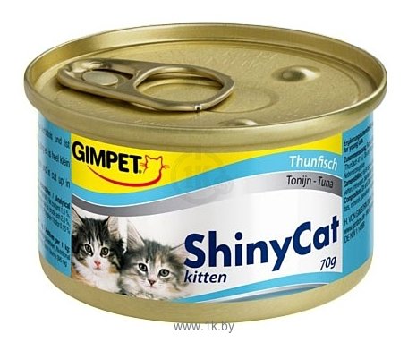 Фотографии GimCat ShinyCat Kitten с тунцом (0.07 кг) 48 шт.