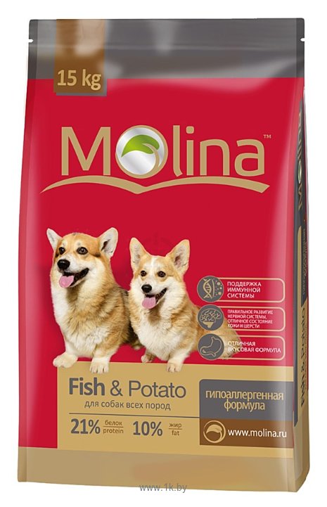 Фотографии Molina Fish&Potato All Breed (15 кг)
