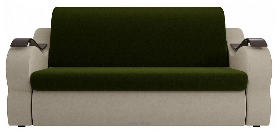 Фотографии Лига диванов Меркурий 100345 100 см (микровельвет, зеленый/бежевый)