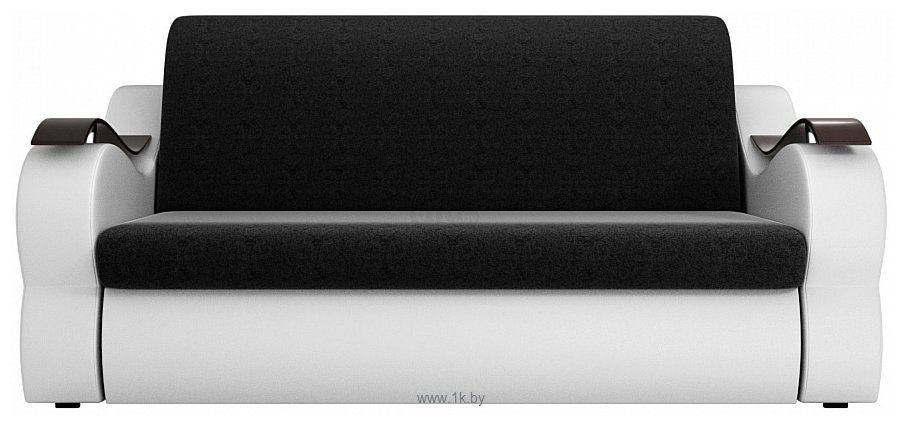 Фотографии Лига диванов Меркурий 100350 160 см (микровельвет черный/экокожа белый)