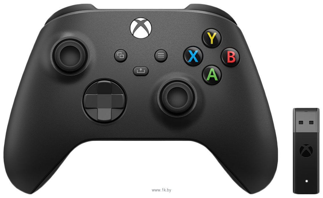 Фотографии Microsoft Xbox + беспроводной адаптер (черный)